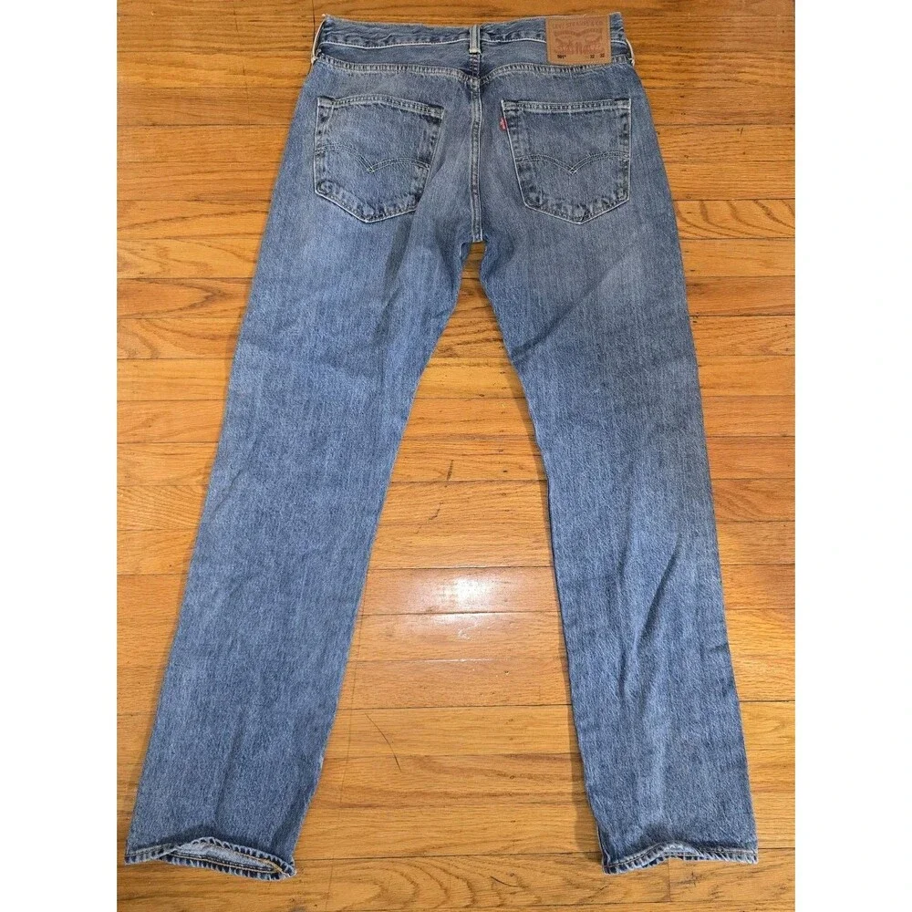 Levis 501 XX Jeans Mens Original Blue Denim Button Fly Fade 32x32